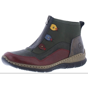 RIEKER N3277 54<br>Gris multicouleurs