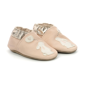 Hugues De Lille Robeez chaussons sleeping cloud gris fille