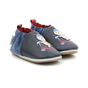 Hugues De Lille Robeez chaussons sleeping cloud gris fille