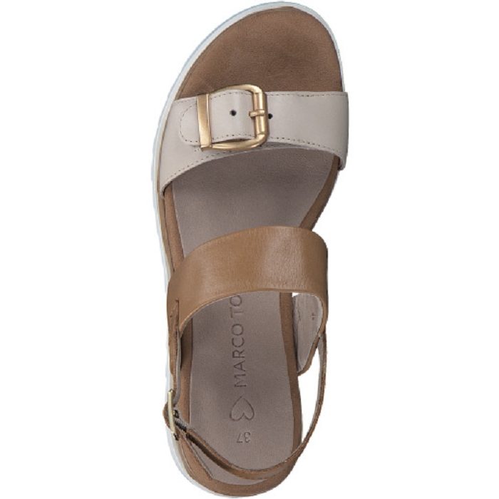 Marco tozzi nu pieds sandales 28717 20 beige4001701_5