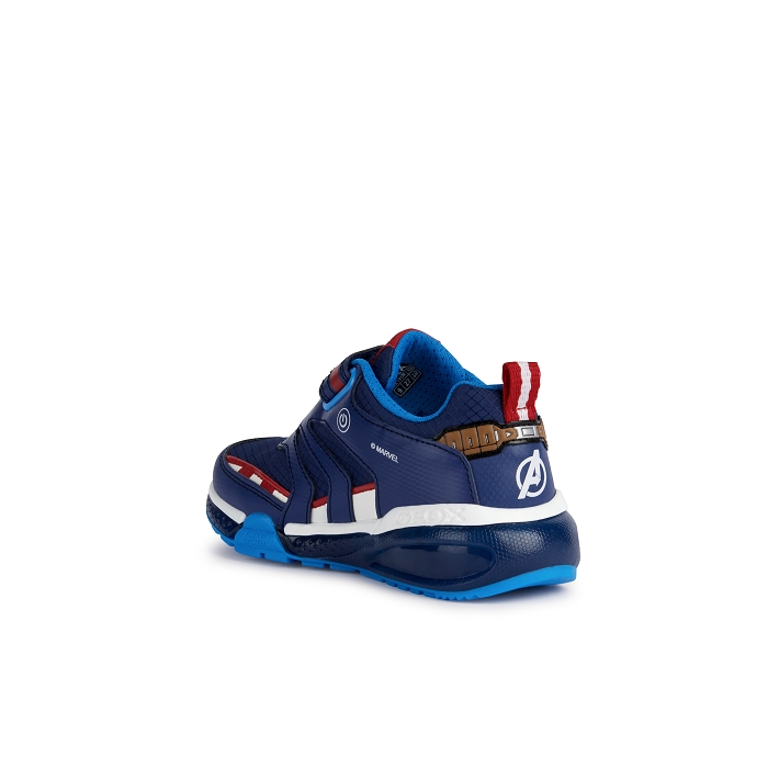 Geox baskets et sneakers j36fec marine multicouleurs4067401_3