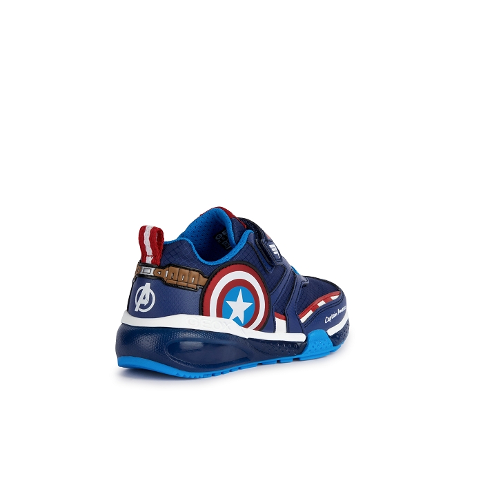 Geox baskets et sneakers j36fec marine multicouleurs4067401_4