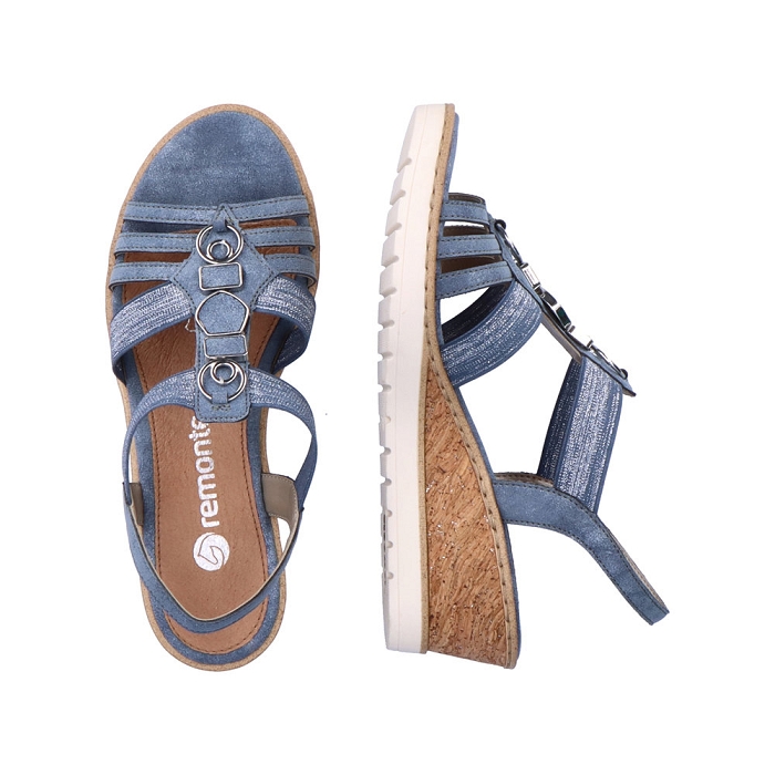 Remonte nu pieds sandales r6264 12 bleu4096901_2