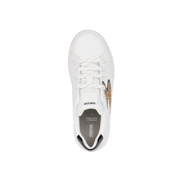 Geox baskets et sneakers j45dva blanc or5039901_3