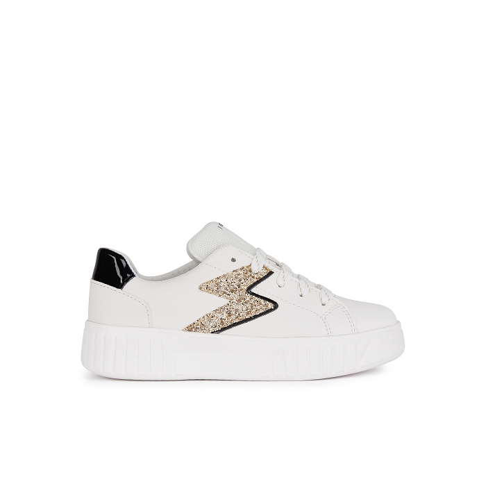 Geox baskets et sneakers j45dva blanc or5039901_5