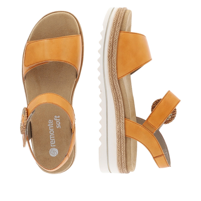 Remonte nu pieds sandales d0q52 60 orange5114201_4